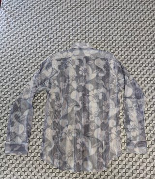 Camisa Desigual Talla M  Rayas y flores Azul