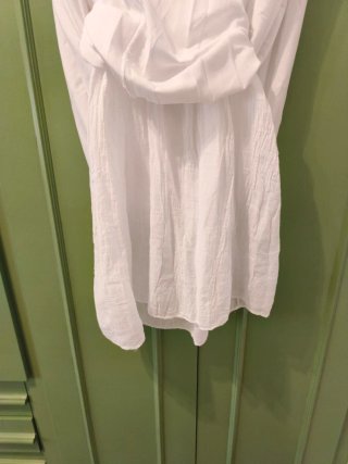 Vestido largo blanco ganchillo talla única