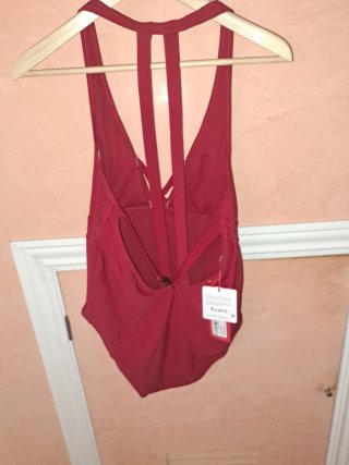 Bañador mujer rojo