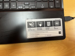 Portátil Acer Aspire 15.6 6GB 500GB
