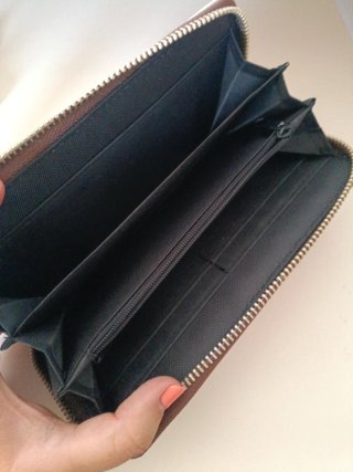 Cartera/monedero floral con cremallera