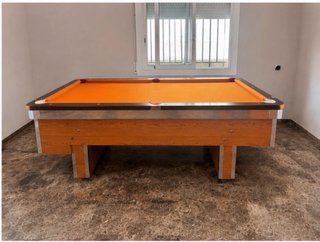 Mesa de billar profesional naranja