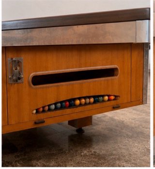 Mesa de billar profesional naranja