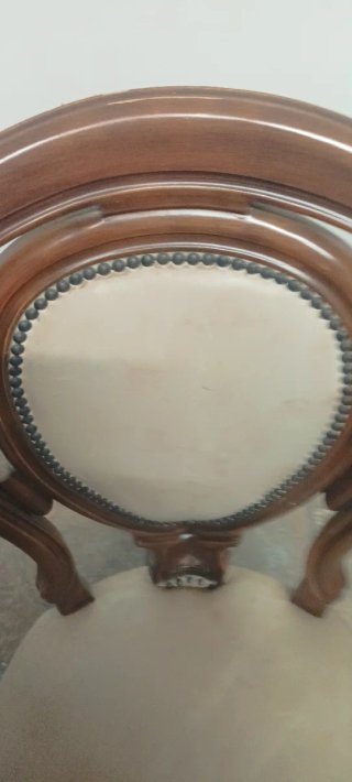 Tavolo e 6 sedie in pelle anni '80