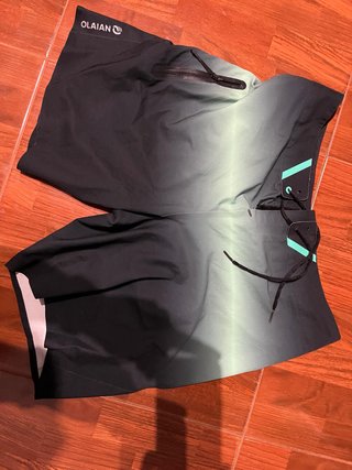 Bañador Olaian Negro y Verde Degradado