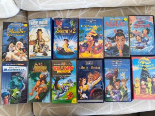 Lote 12 Películas VHS Disney Clásicos
