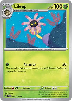 Carta Pokémon Lileep Fase 1