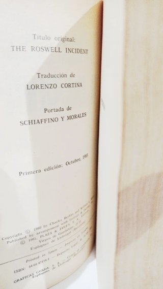 LIBRO EL INCIDENTE / THE ROSWELL INCIDENT