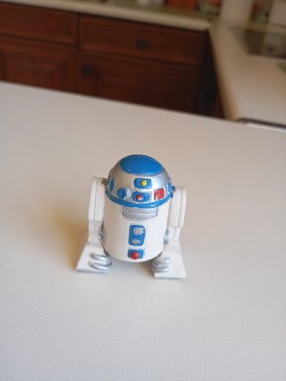 Figuras Star Wars Antiguas R2-D2 y Halcón Milenari