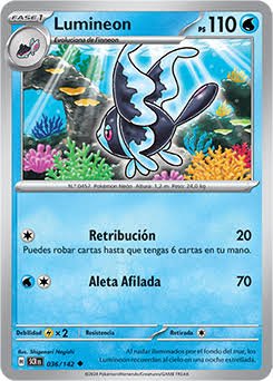 Carta Pokémon Lumineon Fase 1