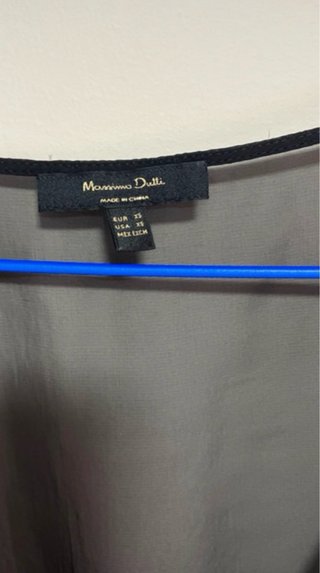 Vestido largo negro Massimo Dutti