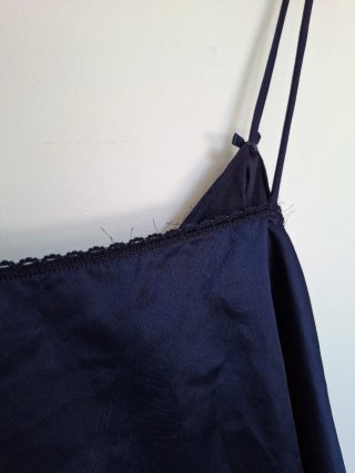 Top lingerie blu