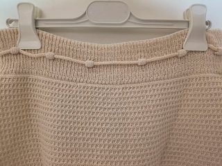 Completo donna top e gonna beige