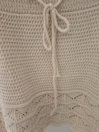 Completo donna top e gonna beige