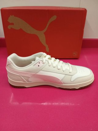 Zapatillas Puma Hombre Blancas y Rosas