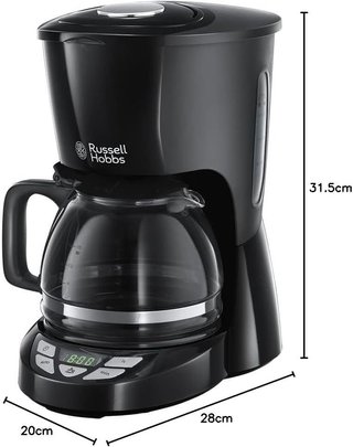Russell Hobbs Cafetera Goteo 1.25L Negra