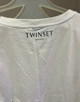 Vestido Twinset Blanco y Negro Encaje