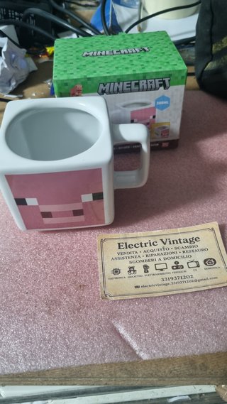 K0689NN-Tazza Minecraft Rosa Nuova