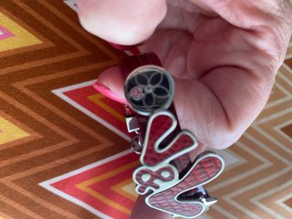 Pulsera Victorio&Luchino Acero y Piel Roja