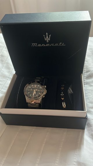 Reloj Maserati Cronógrafo Negro/Plata