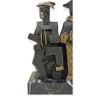 Escultura "Tres Músicos Cubistas" de Miguel Guía