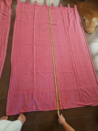 Cortinas rosas jaspeadas