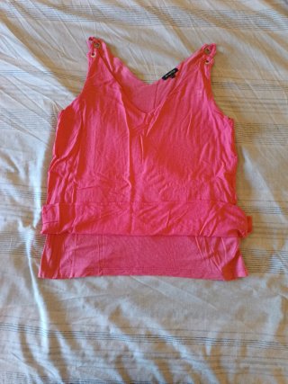 Camisa sin mangas rosa