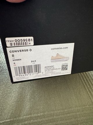 Zapatillas Converse Mujer Beige/Blanco
