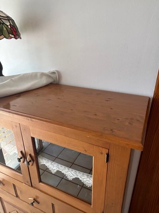 Muebles salón y recibidor madera maciza