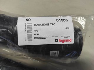 Lote 5 manguitos TPC Legrand Ø75 01503