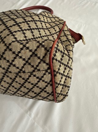 Bolso Gucci Sukey Vintage Beige/Rojo