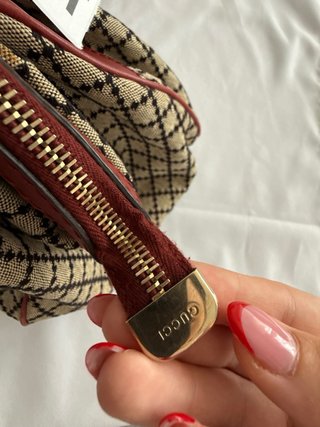 Bolso Gucci Sukey Vintage Beige/Rojo