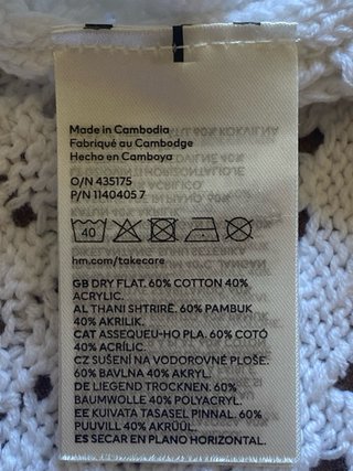 Vestido H&M tejido M