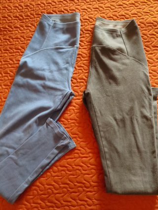 Mallas efecto cintura gris