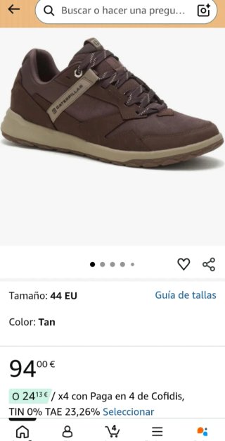Deportivas Caterpillar Marrones Talla 40