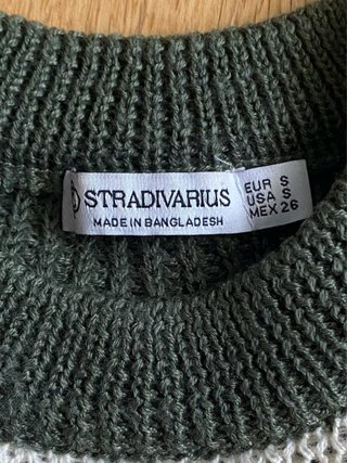 Jersey Stradivarius rayas verde y blanco