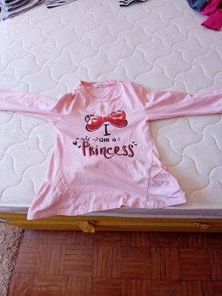 Camiseta Vestido Manga Larga Niña