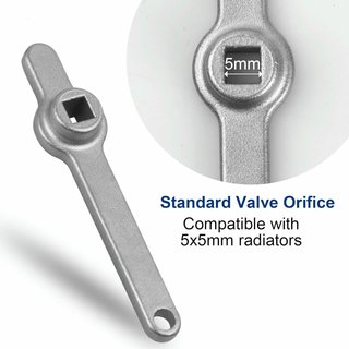 Llave purga radiador acero inoxidable 5x5 mm