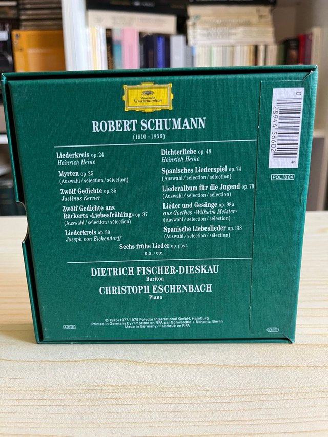 Schumann Lieder Fischer Dieskau 6 CD