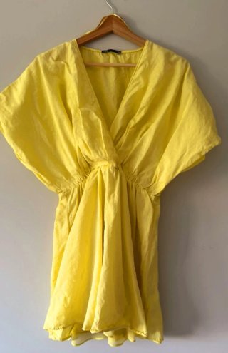 Vestido Zara Mini Fluido Talla S
