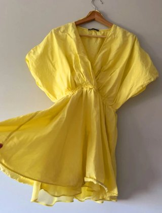 Vestido Zara Mini Fluido Talla S
