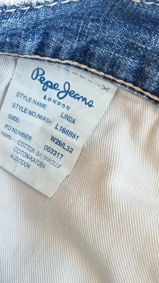 Pantalón vaquero campana azul