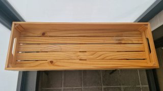 Jardinera de madera y metal 2 niveles