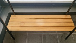 Jardinera de madera y metal 2 niveles