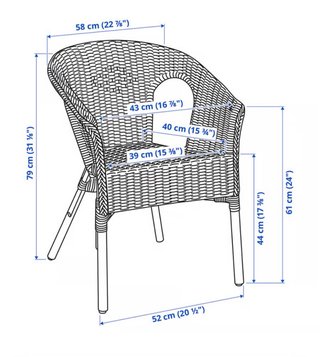 sillon ratan bambu