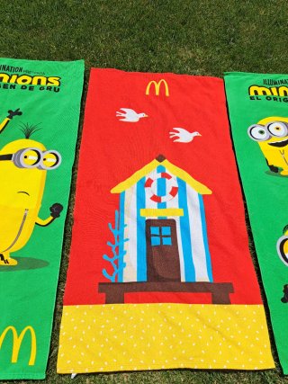 3 Toallas Minions McDonald's