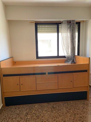 Cama nido con cajones y cama supletoria