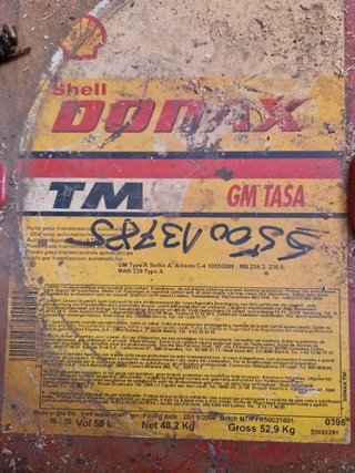Bidón Shell Donax TM 55L Aceite Transmisión