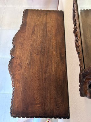 Conjunto Recibidor y Espejo Barroco Tallado