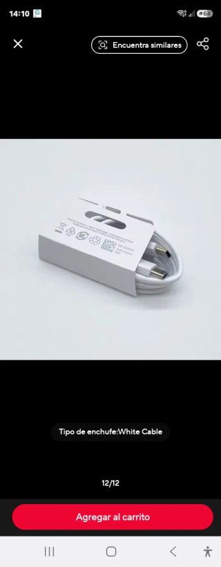 Cargador y Cable USB-C Samsung Original